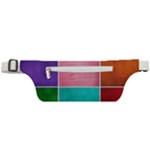 Colorful Squares, Abstract, Art, Background Active Waist Bag