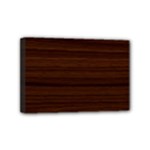 Dark Brown Wood Texture, Cherry Wood Texture, Wooden Mini Canvas 6  x 4  (Stretched)