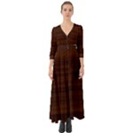 Dark Brown Wood Texture, Cherry Wood Texture, Wooden Button Up Boho Maxi Dress