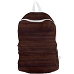 Dark Brown Wood Texture, Cherry Wood Texture, Wooden Foldable Lightweight Backpack