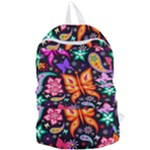Floral Butterflies Foldable Lightweight Backpack