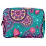 Floral Pattern, Abstract, Colorful, Flow Make Up Pouch (Medium)