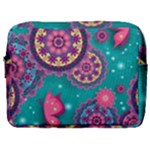 Floral Pattern, Abstract, Colorful, Flow Make Up Pouch (Large)