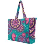 Floral Pattern, Abstract, Colorful, Flow Simple Shoulder Bag