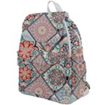 Flowers Pattern, Abstract, Art, Colorful Top Flap Backpack