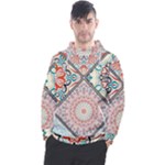 Flowers Pattern, Abstract, Art, Colorful Men s Pullover Hoodie