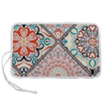 Flowers Pattern, Abstract, Art, Colorful Pen Storage Case (M)