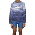 Majestic Clouds Landscape Kids  Long Sleeve Swimwear