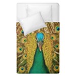 Peacock Feather Bird Peafowl Duvet Cover Double Side (Single Size)