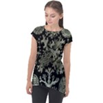 Weave Haeckel Lichenes Photobionten Cap Sleeve High Low Top