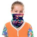 Cityscape Building Painting 3d City Illustration Face Covering Bandana (Kids)