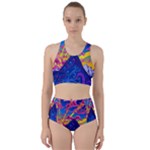 Blue And Purple Mountain Painting Psychedelic Colorful Lines Racer Back Bikini Set