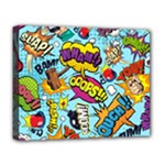 Comic Elements Colorful Seamless Pattern Deluxe Canvas 20  x 16  (Stretched)