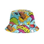 Vintage Art Tattoos Colorful Seamless Pattern Bucket Hat