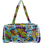 Comic Elements Colorful Seamless Pattern Multi Function Bag