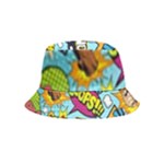 Comic Elements Colorful Seamless Pattern Inside Out Bucket Hat (Kids)