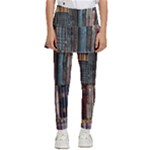 Abstract Colorful Texture Kids  Skirted Pants
