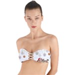 Merry Christmas  Twist Bandeau Bikini Top