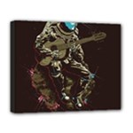 Astronaut Playing Guitar Parody Deluxe Canvas 20  x 16  (Stretched)