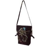 Astronaut Playing Guitar Parody Folding Shoulder Bag