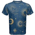 Asian Seamless Galaxy Pattern Men s Cotton T-Shirt