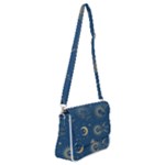 Asian Seamless Galaxy Pattern Shoulder Bag with Back Zipper