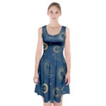 Asian Seamless Galaxy Pattern Racerback Midi Dress