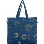 Asian Seamless Galaxy Pattern Canvas Travel Bag