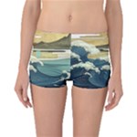 Sea Asia Waves Japanese Art The Great Wave Off Kanagawa Boyleg Bikini Bottoms