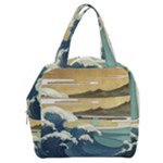 Sea Asia Waves Japanese Art The Great Wave Off Kanagawa Boxy Hand Bag