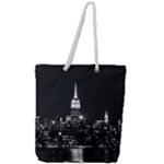 Photography Of Buildings New York City  Nyc Skyline Full Print Rope Handle Tote (Large)