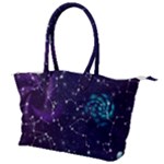 Realistic Night Sky With Constellations Canvas Shoulder Bag