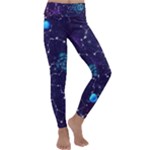 Realistic Night Sky With Constellations Kids  Lightweight Velour Classic Yoga Leggings