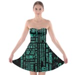 Tardis Doctor Who Technology Number Communication Strapless Bra Top Dress