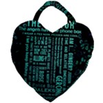 Tardis Doctor Who Technology Number Communication Giant Heart Shaped Tote