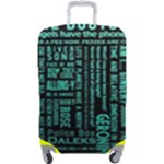 Tardis Doctor Who Technology Number Communication Luggage Cover (Large)