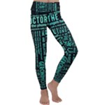 Tardis Doctor Who Technology Number Communication Kids  Lightweight Velour Classic Yoga Leggings