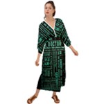 Tardis Doctor Who Technology Number Communication Grecian Style  Maxi Dress