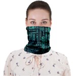 Tardis Doctor Who Technology Number Communication Face Covering Bandana (Adult)