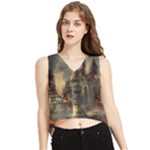 Braunschweig City Lower Saxony V-Neck Cropped Tank Top