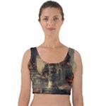 Braunschweig City Lower Saxony Velvet Crop Top