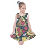 Seamless Pizza Slice Pattern Illustration Great Pizzeria Background Kids  Summer Dress