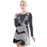 Stormtrooper Plunge Pinafore Velour Dress