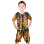 Skyline Light Rays Gloss Upgrade Kids  T-Shirt and Shorts Set