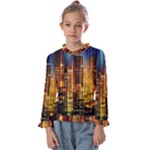 Skyline Light Rays Gloss Upgrade Kids  Frill Detail T-Shirt