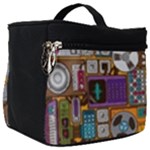 Pattern Design Art Techno  Dj Music Retro Music Device Make Up Travel Bag (Big)