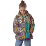 Pattern Design Art Techno  Dj Music Retro Music Device Kids  Oversized Hoodie