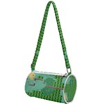 Green Retro Games Pattern Mini Cylinder Bag