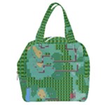 Green Retro Games Pattern Boxy Hand Bag