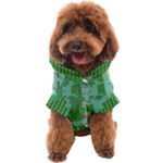 Green Retro Games Pattern Dog Coat